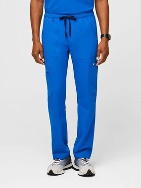 Figs Men’s Cairo Cargo Scrub Pants Size XL Tall Royal Blue PO 2771 TM3001T